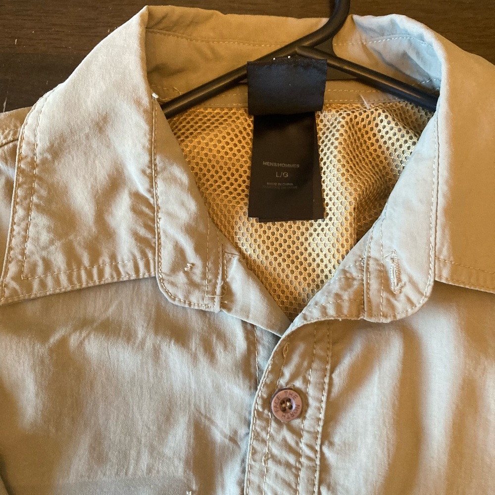 North face summit series button down shirt.